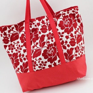 Cartamodello PDF Martha Market Bag, borsa della spesa, borsa riutilizzabile, modello di borsa facile immagine 9
