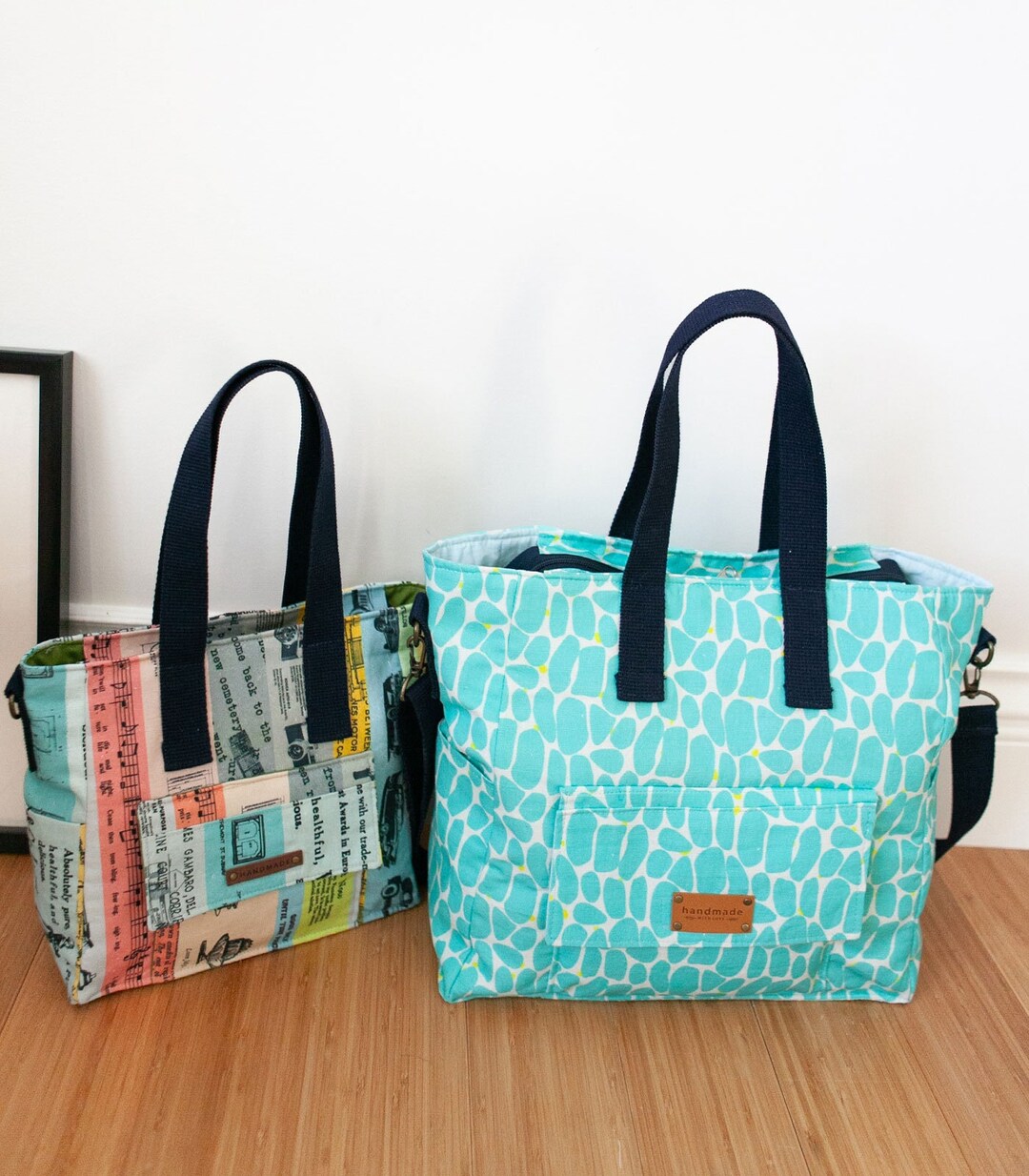 2 Sizes Clyde Tote Bag PDF Sewing Pattern - Etsy