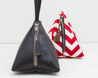 Molde em PDF para costura da bolsa Irma Pyramid, pequena nécessaire.