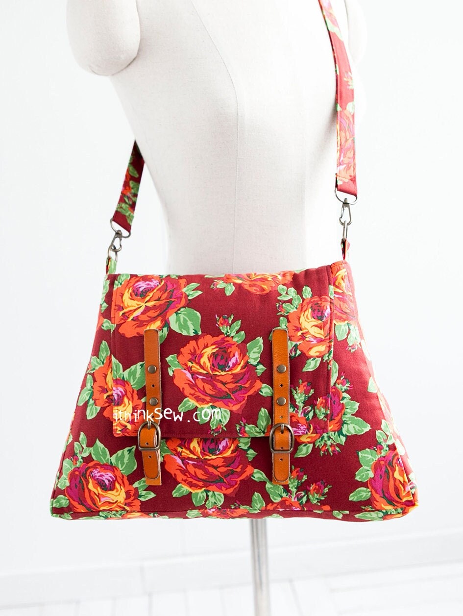 Alessia Crossbody Bag PDF Sewing Pattern | Messenger Bag Tutorial ...