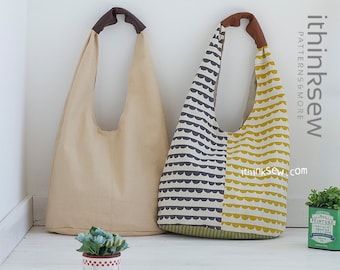 Ellie Hobo Bag  PDF Sewing Pattern, easy sewing pattern