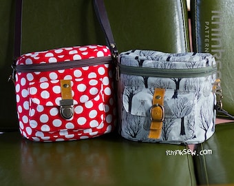 Nicky Camera Bag PDF Sewing Pattern with FREE Camera Strap pattern