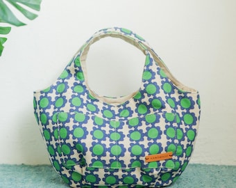 Small Tote Bag Sewing Pattern | Coco Curved Handle Handbag PDF | Everyday Grab and Go Purse | DIY Craft Pattern for Sewists