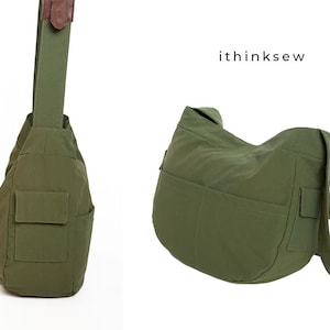 Aviva Messenger Bag PDF Sewing Pattern, saddle bag