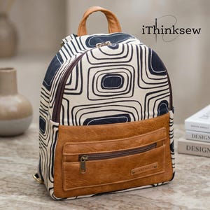 Avneet Mini Backpack Sewing Pattern PDF | Small Rucksack Template | DIY Everyday Bag Tutorial | Bag Making Project for Crafters