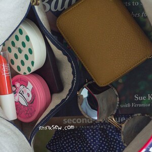 Wzór do szycia torby podróżnej Courtney Duffle Bag w formacie PDF, mała torba w kształcie beczki zdjęcie 4