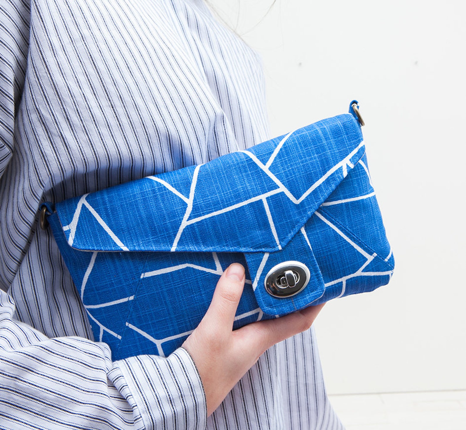 Polly Clutch Bag 2 Sizes PDF Sewing Pattern Etsy