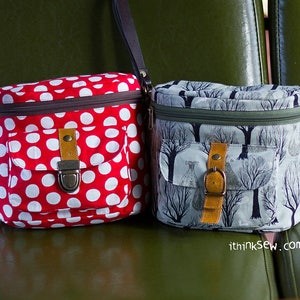 Nicky Camera Bag PDF Sewing Pattern with FREE Camera Strap pattern image 2