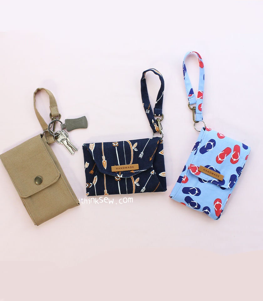 Laminated Key Chain Mask Case PDF Sewing Pattern and Video Tutorial ...