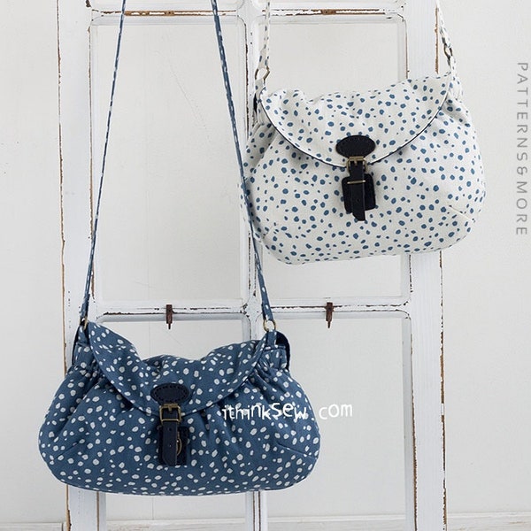 Tiffany Bag PDF Sewing Pattern -2 size, saddle bag