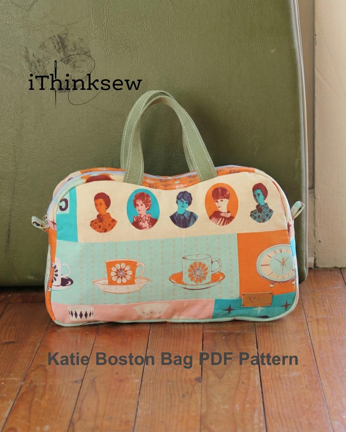 Katie Boston Bag PDF Sewing Pattern| Retro Handbag Sewing Tutorial ...