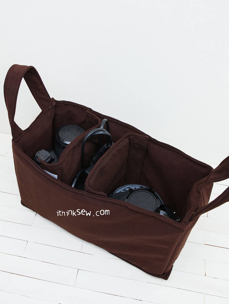 Reese Camera Bag & Insert Bag PDF Sewing Pattern with FREE Camera Strap pattern image 9