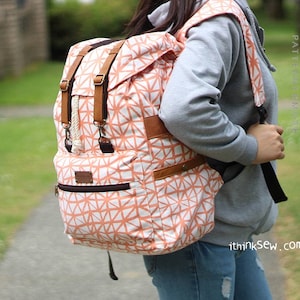 Ralph Backpack PDF Sewing Pattern, travel bag, school backpack