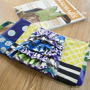Alicia Ruffled Zipper Pouch PDF Sewing Pattern, easy sewing pattern