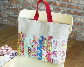 ★2023FW新作★GENERAL IDEA★BUCKLE 2-WAY QUILTING BAG Quick and easy patchwork bag tutorial using 2.5” squares