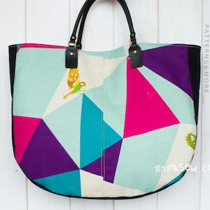Carrie Bag PDF Sewing Pattern, easy bag pattern