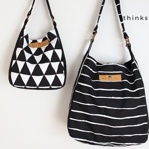 Haydn Bag PDF Sewing Sewing Pattern (2 Sizes), Hobo Bag, easy sewing pattern