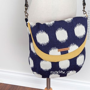 Bethan Fold-over Bag PDF Sewing Pattern, easy sewing pattern