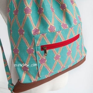 Merida Drawstring Backpack PDF Sewing Pattern, easy backpack pattern image 2
