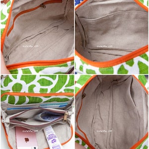 Essie Zip Down Accordion Cross Bag PDF Sewing Pattern, travel bag image 9