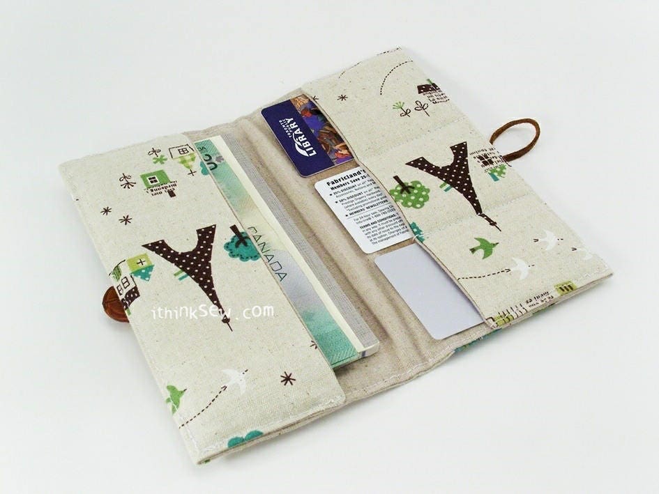 Tanya Cheque Book, Credit card Wallet PDF Sewing Pattern, easy sewing pattern
