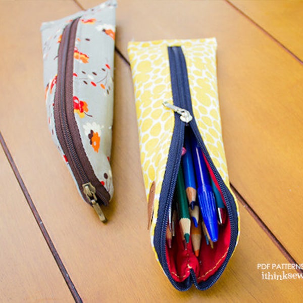 Evan Pencil Case PDF Patron de couture, cartable, rentrée des classes