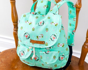 Blake Toddler Backpack PDF Sewing Pattern, school bag pattern, kids bag, children bag