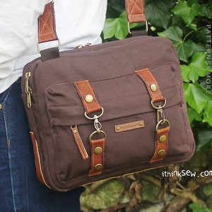 PDF Schnittmuster für iPad/Tablet PC Corine Bag mit 2 Fächern