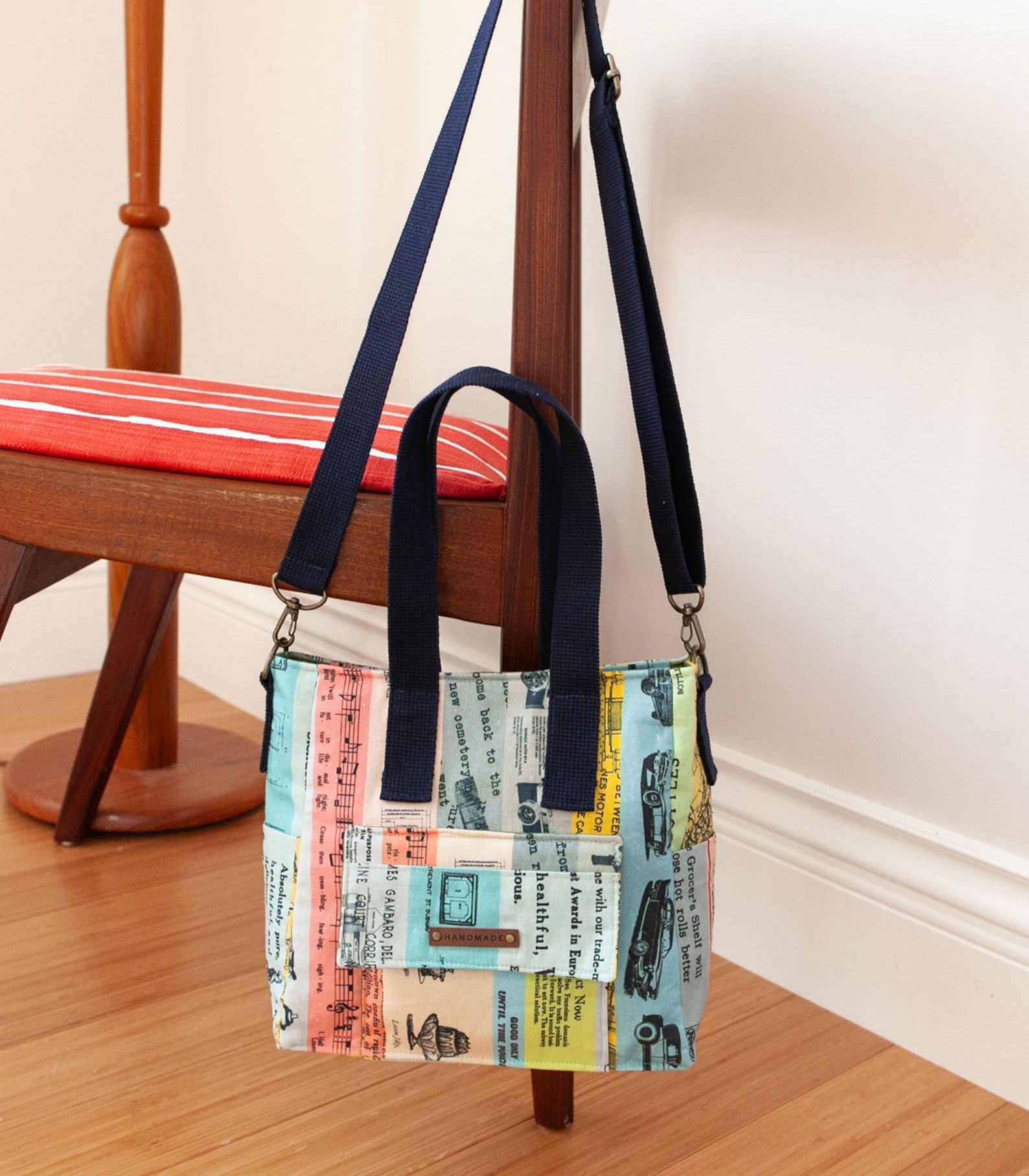 2 Sizes Clyde Tote Bag PDF Sewing Pattern - Etsy