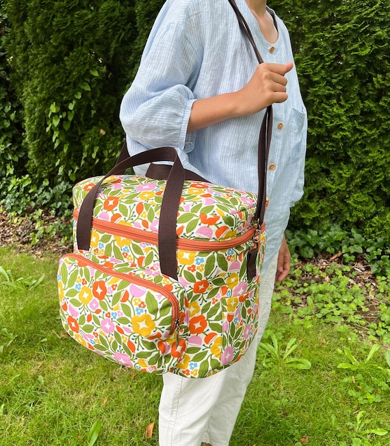 Nomi Picnic Bag PDF Sewing Pattern with Video Instruction, easy sawing pattern