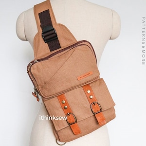 Caiden Sling Bag PDF Sewing Pattern, tablet bag pattern