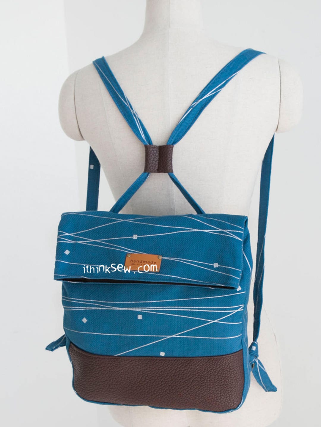 Cali Foldover 2 in 1 Backpack PDF Sewing Pattern, Easy Sewing Pattern ...