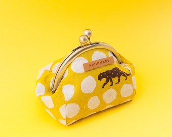 Patrón de costura para monedero Leah de 5" con cierre de beso / Bolso de mano con marco metálico de 5" en PDF / Monedero pequeño DIY / Plantilla organizadora de bolsos / Monedero metálico Leah