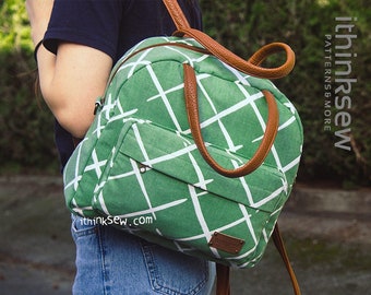 Billie Backpack PDF Sewing Pattern, school backpack