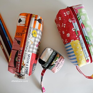 Nadia Pouch, Pencil Case (3 sizes) PDF Sewing Pattern
