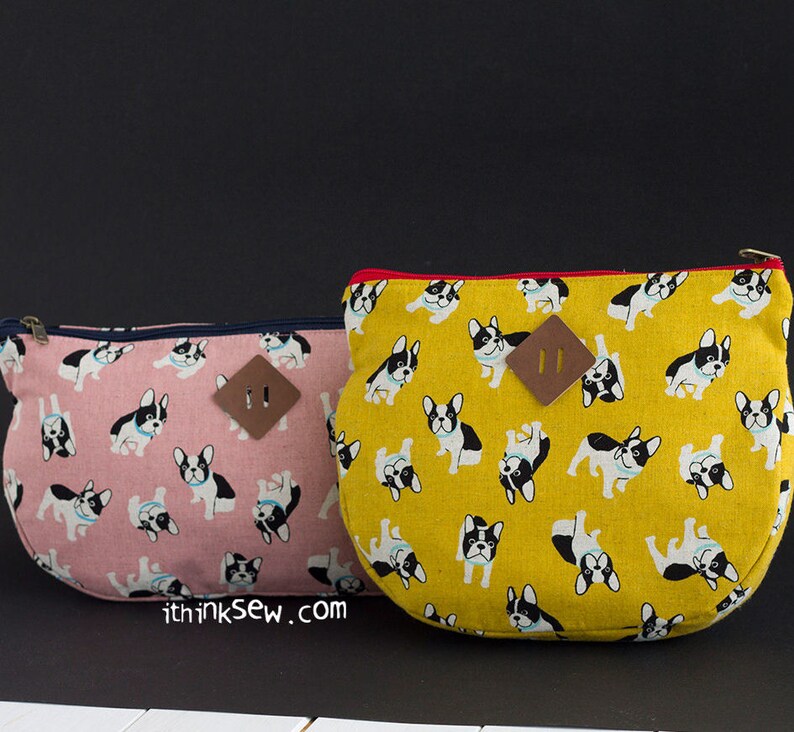Lindsay Zipper Pouch PDF Sewing Pattern 2 Size Etsy