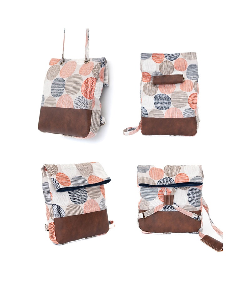 Cali Foldover 2 in 1 Backpack PDF Sewing Pattern Easy Sewing - Etsy