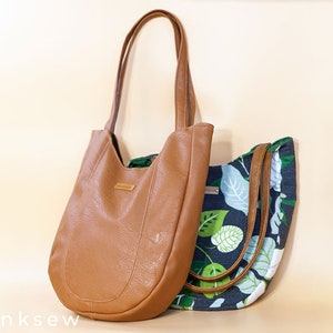 Elisha Tote Bag PDF Sewing Pattern, easy sewing pattern