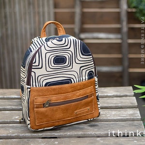 Avneet Mini Backpack PDF Sewing Pattern, small backpack