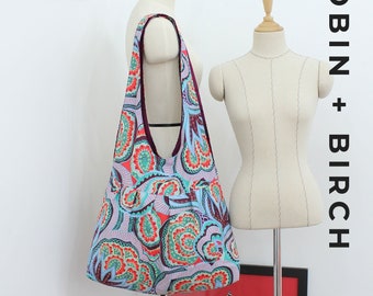 Nora Hobo Bag PDF Sewing Pattern, easy bag pattern