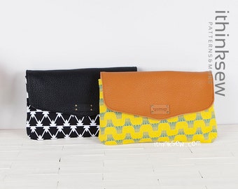 Celest Clutch PDF Sewing Pattern, easy sewing pattern