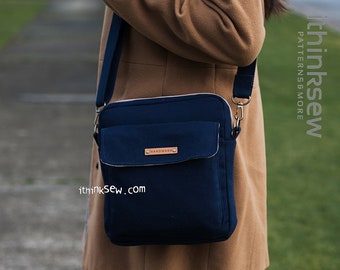 Hayden Bag PDF Sewing Pattern, school bag, tablet bag