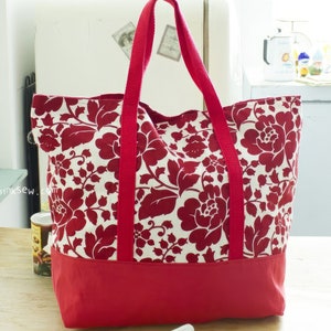Cartamodello PDF Martha Market Bag, borsa della spesa, borsa riutilizzabile, modello di borsa facile immagine 10