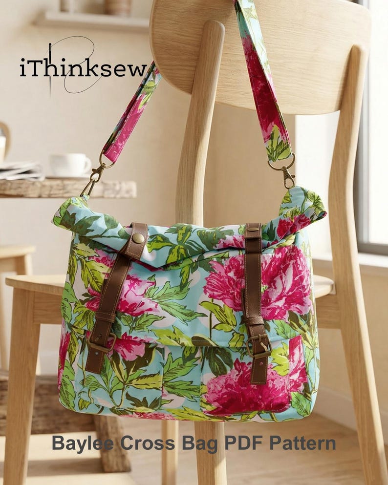 Crossbody Bag PDF Sewing Pattern | Messenger Bag Pattern | Multipurpose ...