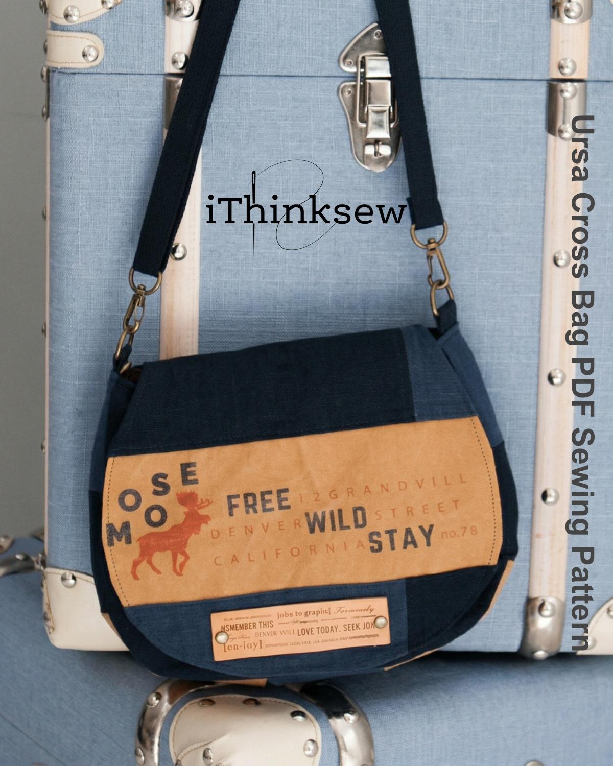 Crossbody Bag Sewing Pattern | Messenger Bag PDF Pattern | Patchwork ...