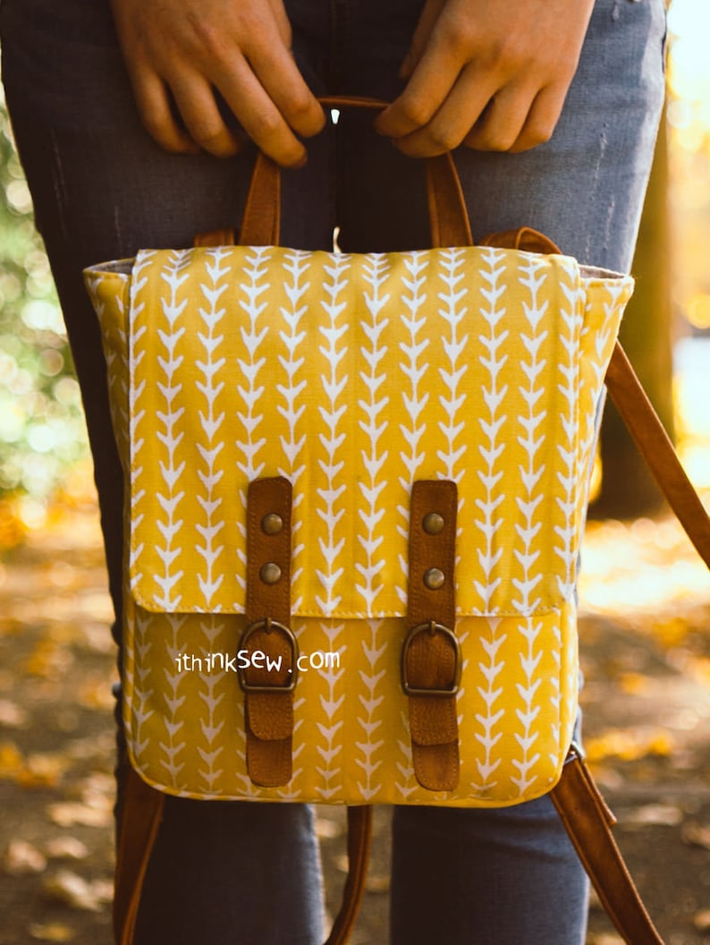 Tadc Pattern Backpack Tatiana Backpack PDF Sewing Pattern| DIY Rucksack Bag Tutorial | Mini ...