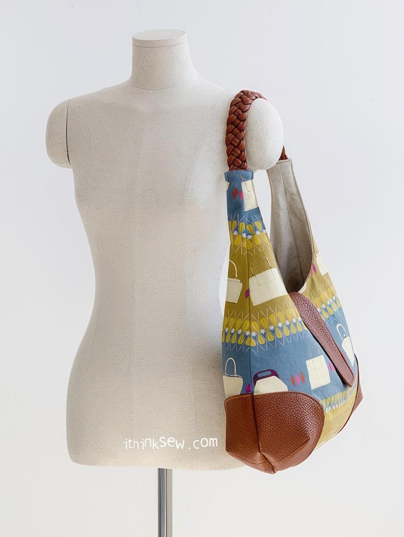 Hobo Bag Sewing Pattern PDF | Sarah Slouchy Shoulder Bag Tutorial ...