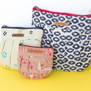 Melina Pouch PDF Sewing Pattern - 3 size, easy sewing pattern