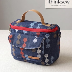 Aiden Crossbody Camera Bag Sewing Pattern PDF | Multi Purpose Purse Tutorial | DIY Canvas Messenger Bag | Small Handbag Template for Sewists