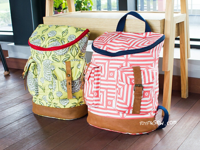 Donna Backpack PDF Sewing Pattern image 1